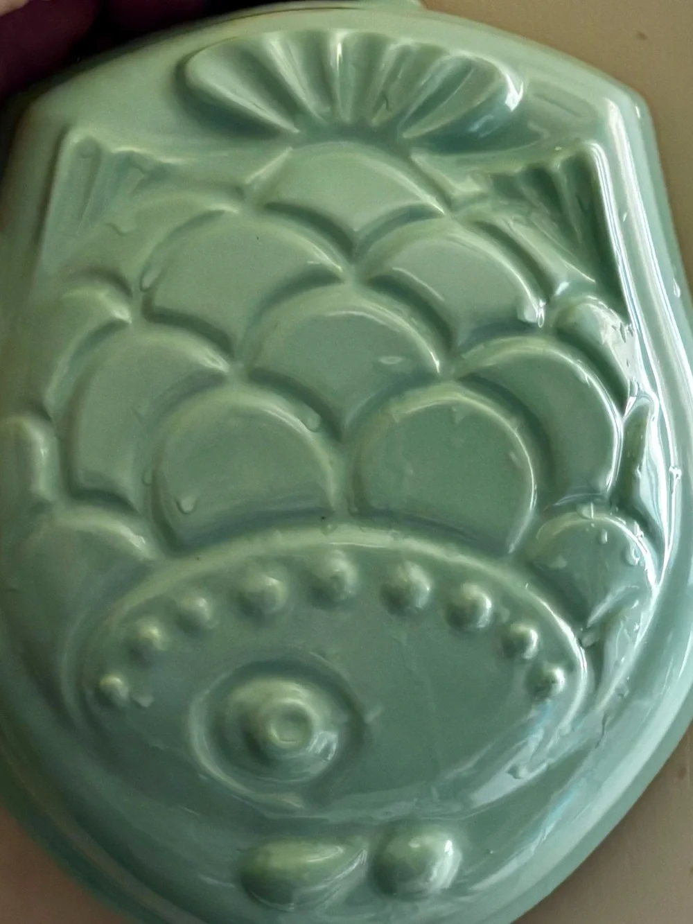 Pier 1 Seafoam Green Fish Mold Wall Hanging